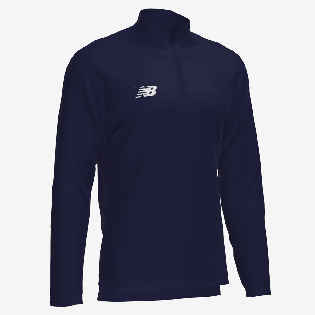 TW Training 1/4 Zip Knitted Midlayer JNR navy detail_bild2_brandshop