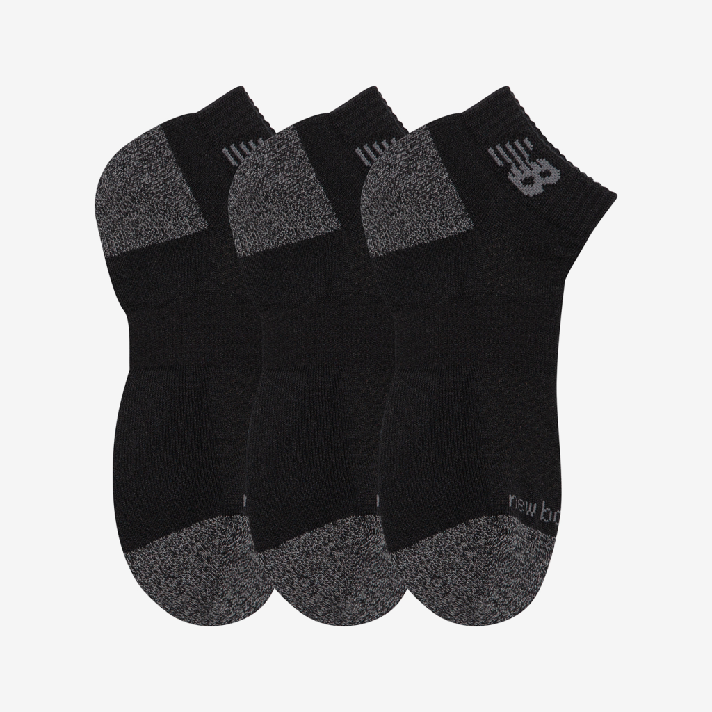 New Balance Active Low Cut Socks 3 Pack in SCHWARZ