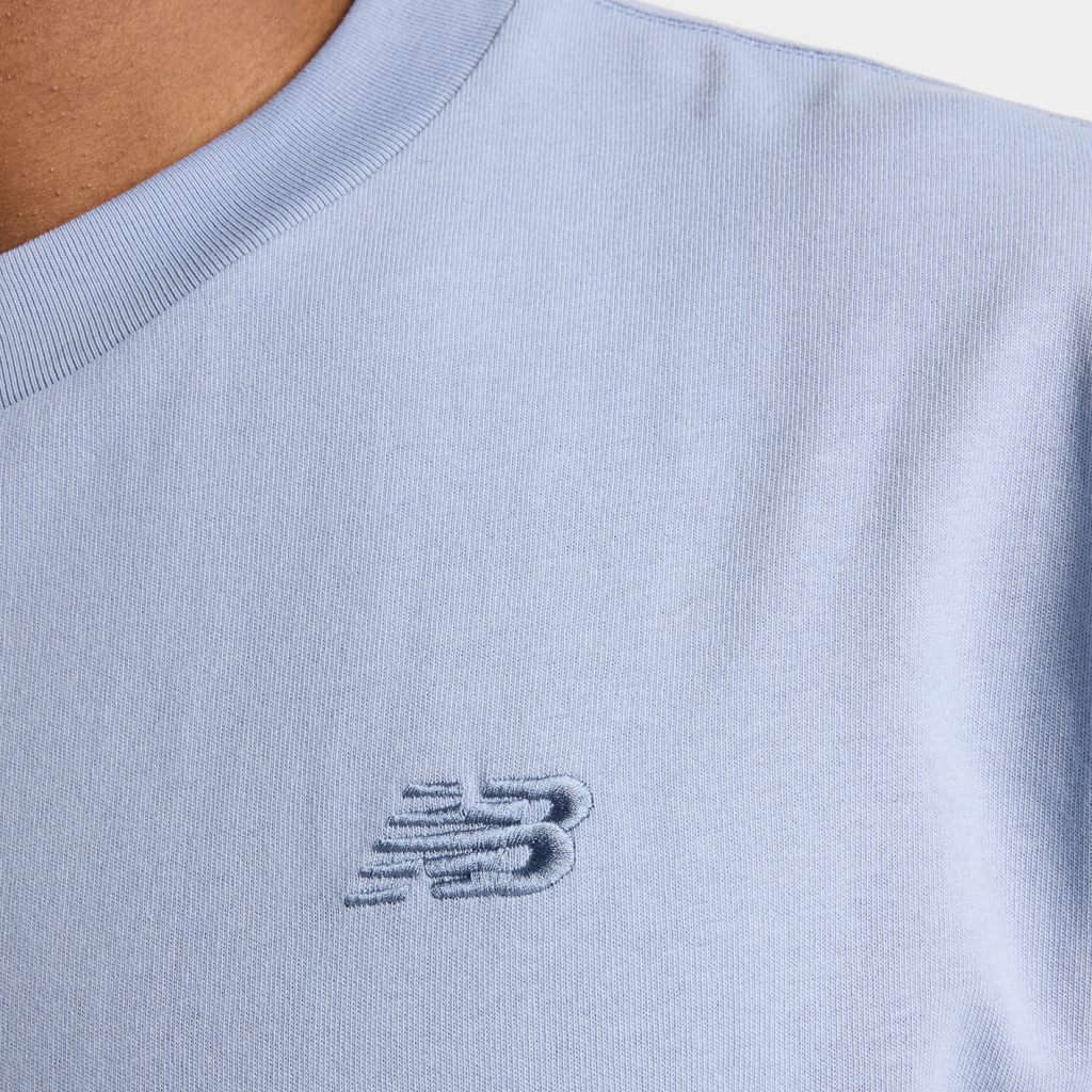 New Balance NB Athletics Cotton T-Shirt in BLAU