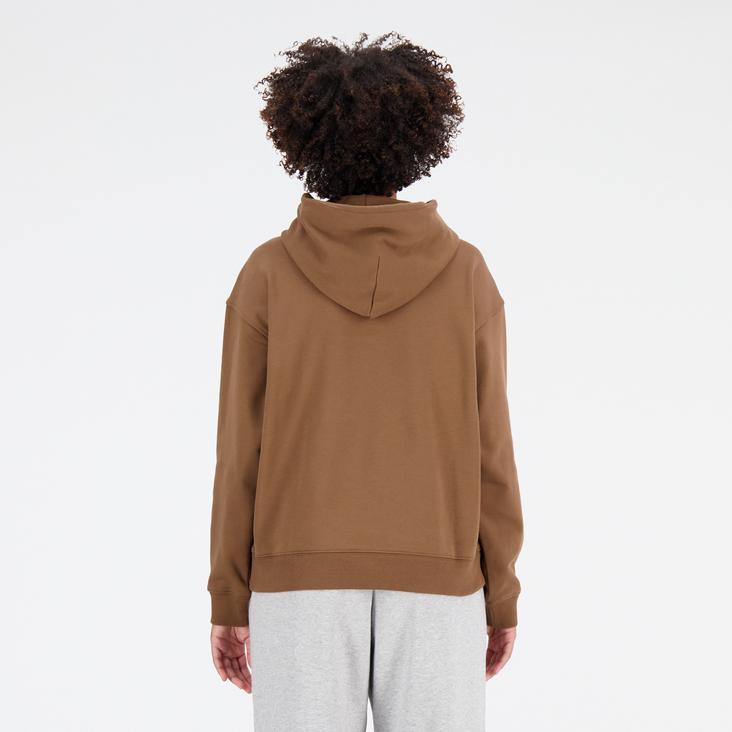 W Athletics French Terry Oversized Hoodie dark earth model_bild_back_brandshop