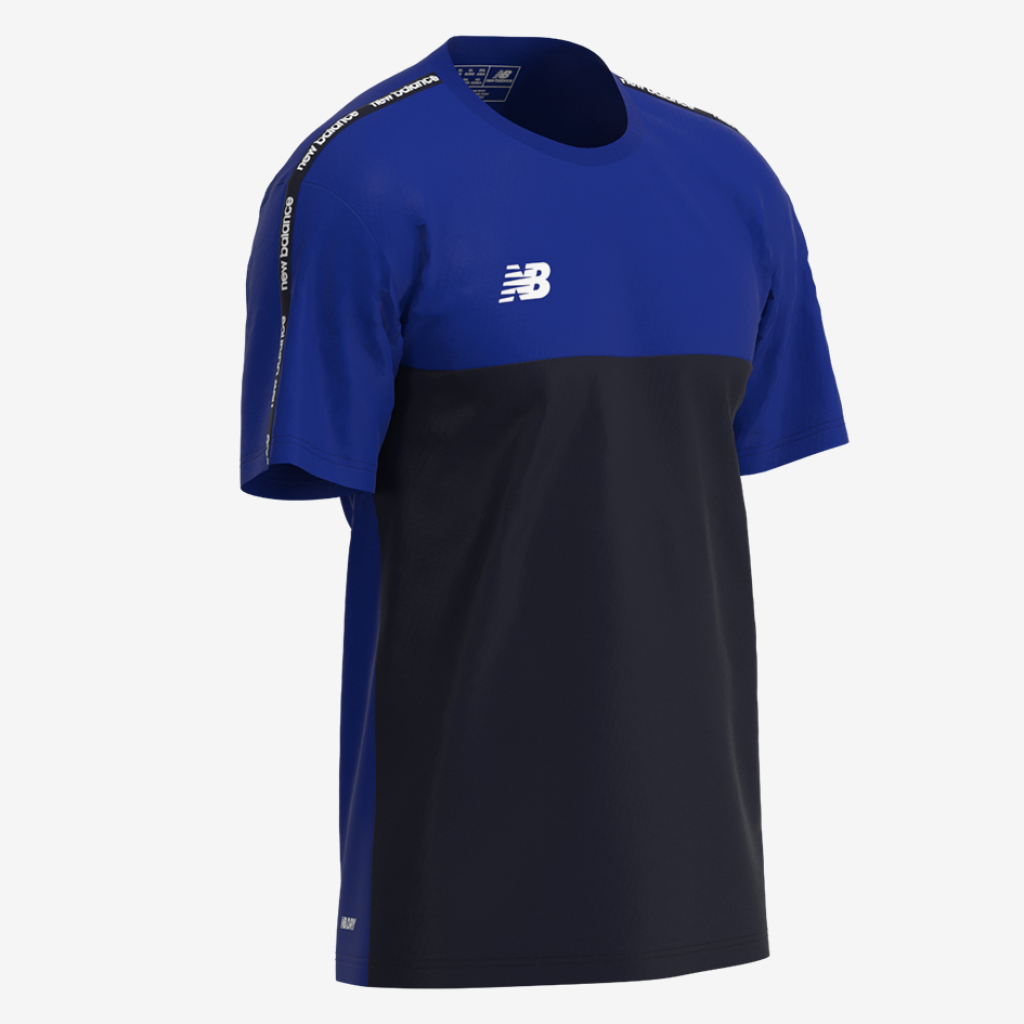 New Balance Y TW Training SS Jersey in BLAU