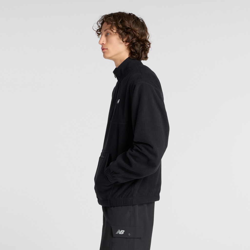 New Balance Polar Fleece 1/2 Zip in SCHWARZ