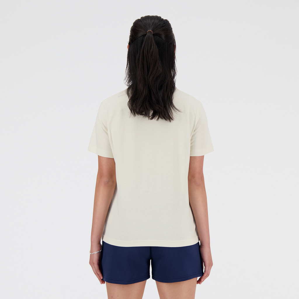 W New Balance Jersey Small Logo T-Shirt linen model_bild_back_brandshop