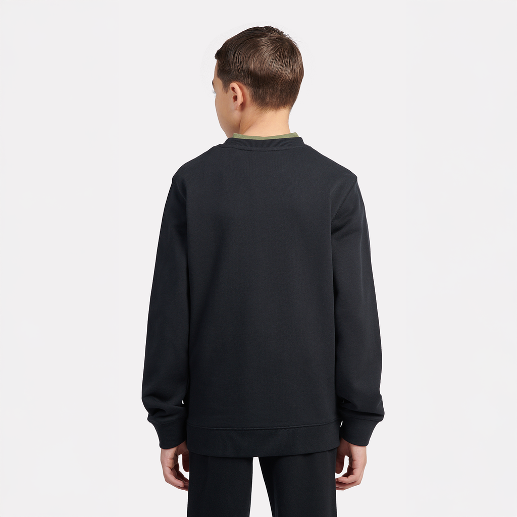 New Balance B New Balance French Terry Small Logo Crew in SCHWARZ