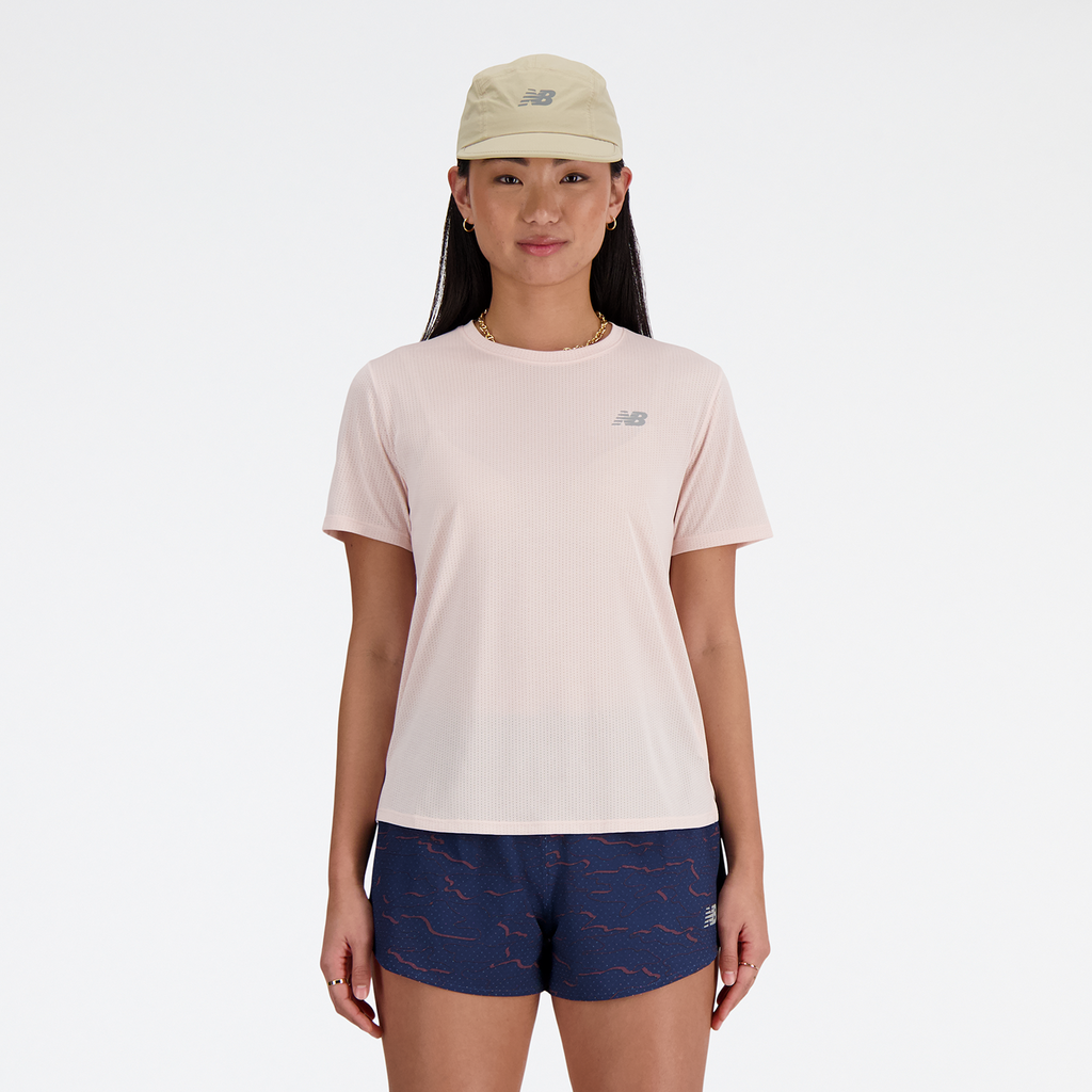 W NB Athletics Short Sleeve quartz pink heather Hauptbild_brandshop