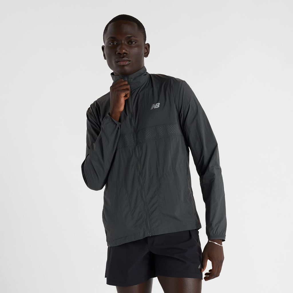 Athletics Reflective Packable Jacket blacktop Hauptbild_brandshop