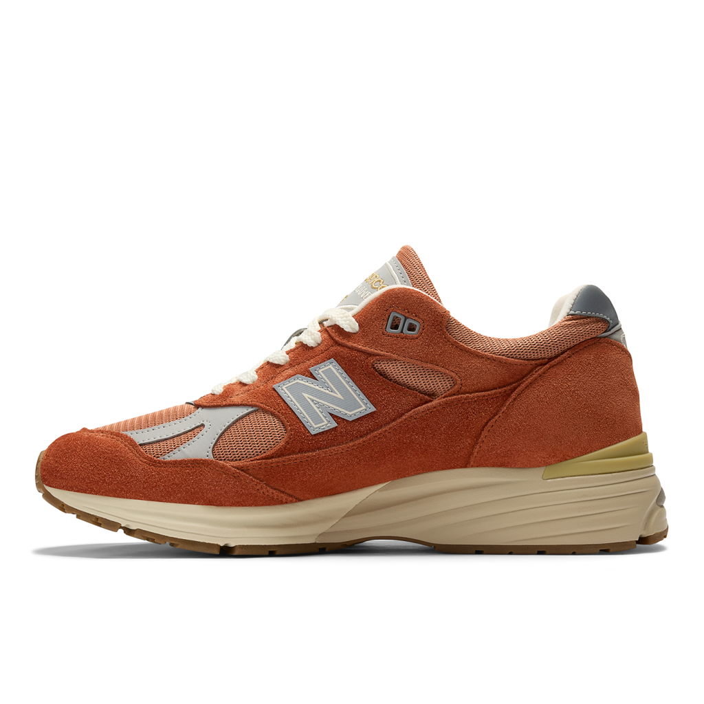 New Balance U 991 Made in UK v2 Vintage Sports Freizeitschuhe in ORANGE