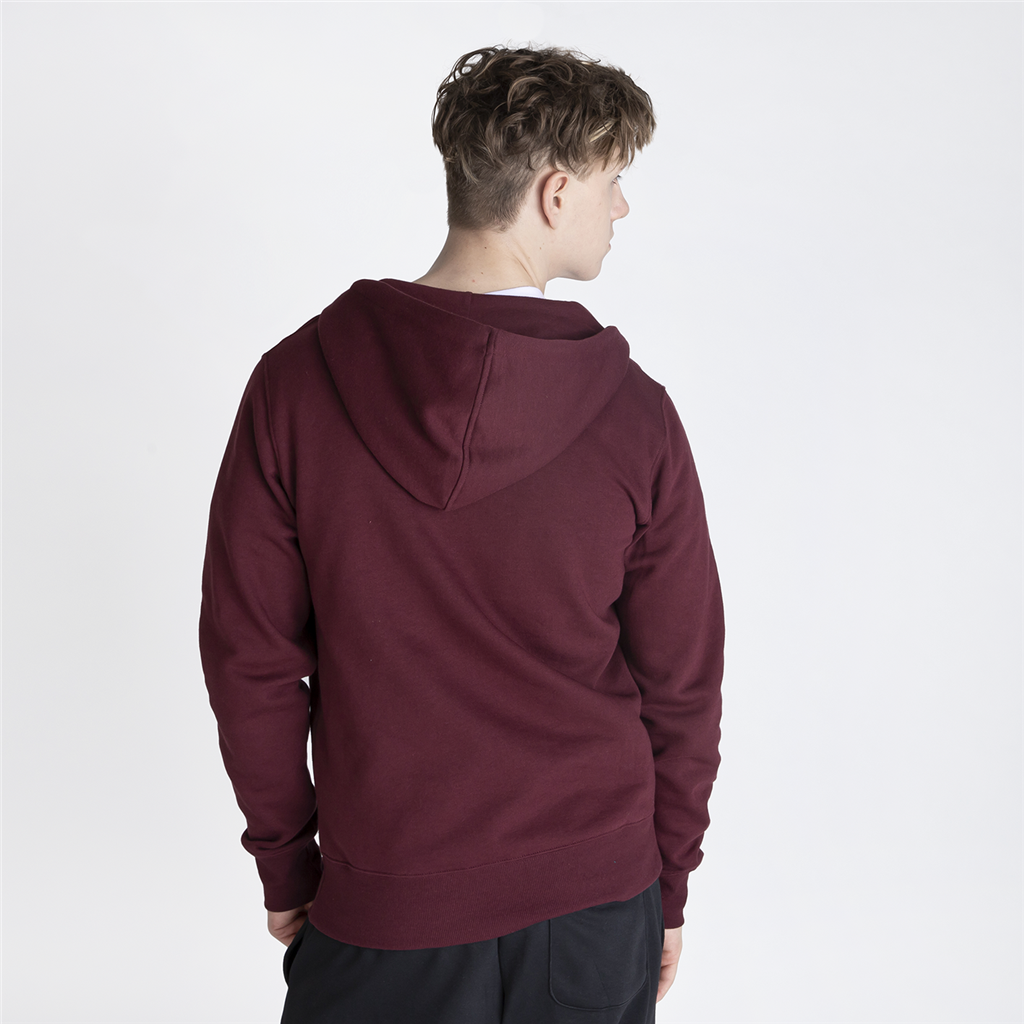 NB Classic Core Full Zip burgundy model_bild_back_brandshop