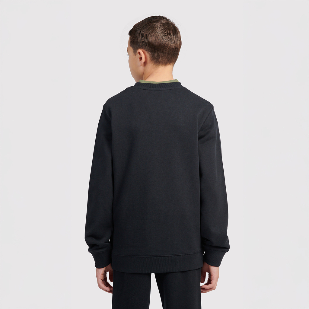 New Balance B New Balance French Terry Small Logo Crew in SCHWARZ