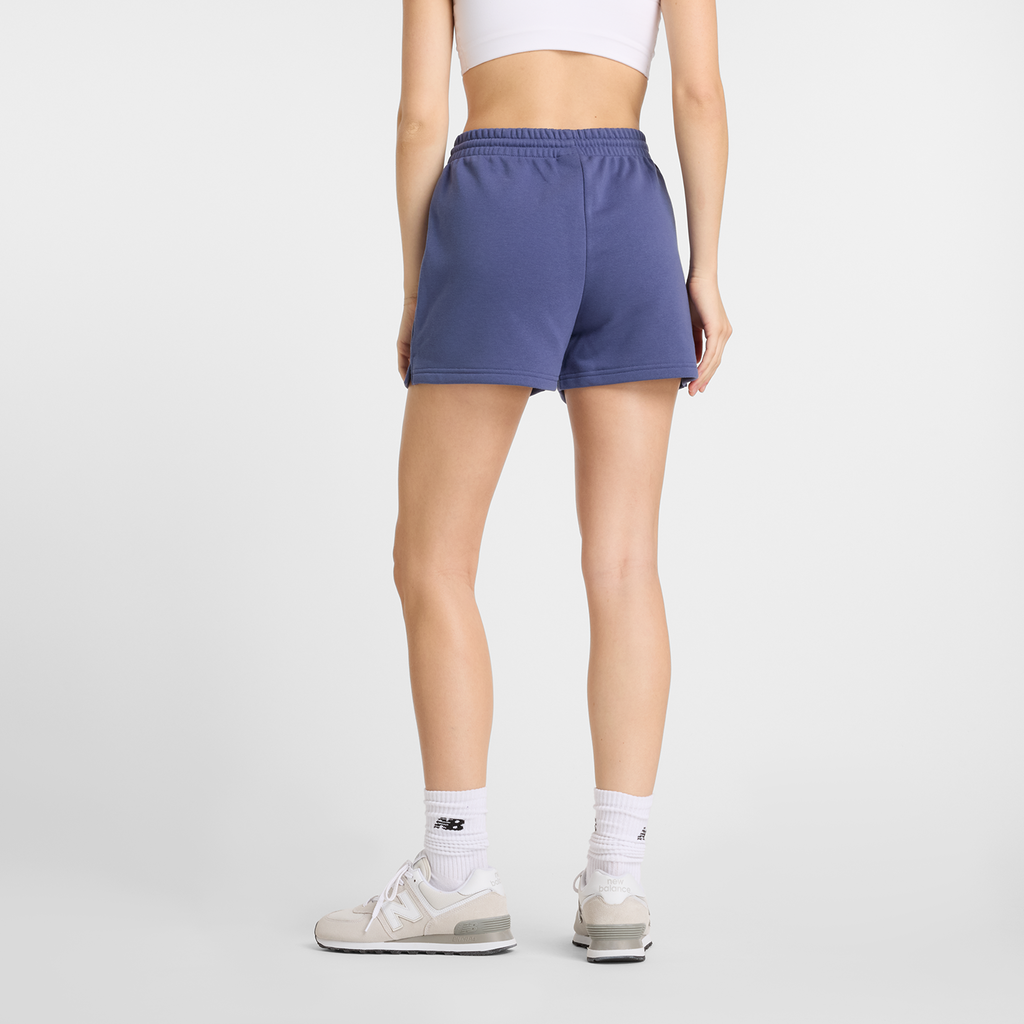 New Balance W Sport Essentials French Terry Short in BLAU
