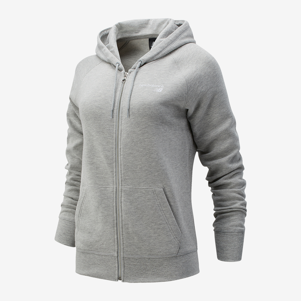 New Balance W NB Classic Core Fleece Fashion Full Zip in GRAU