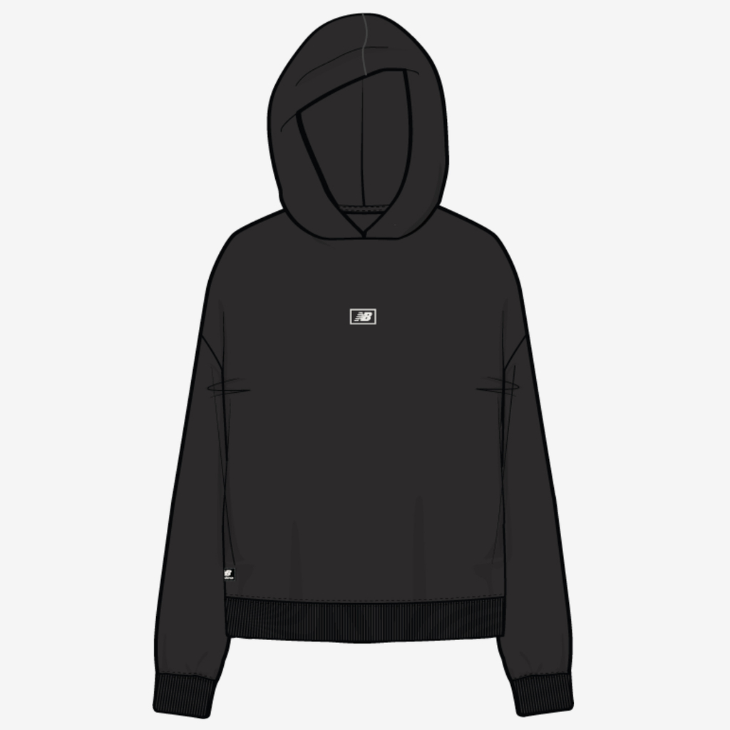 Y Essentials Brushed Back Fleece Hoodie black Hauptbild_brandshop