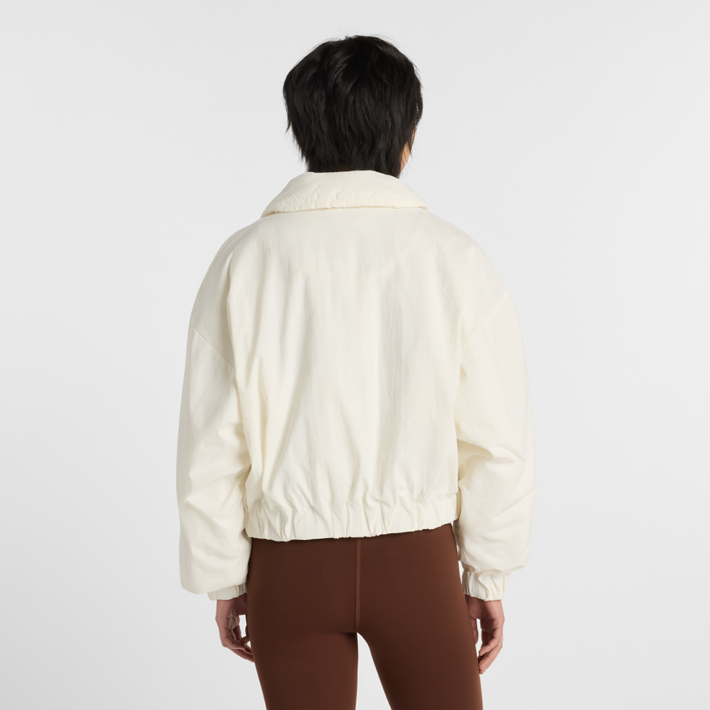 New Balance W Woven Bomber Jacket in WEISS