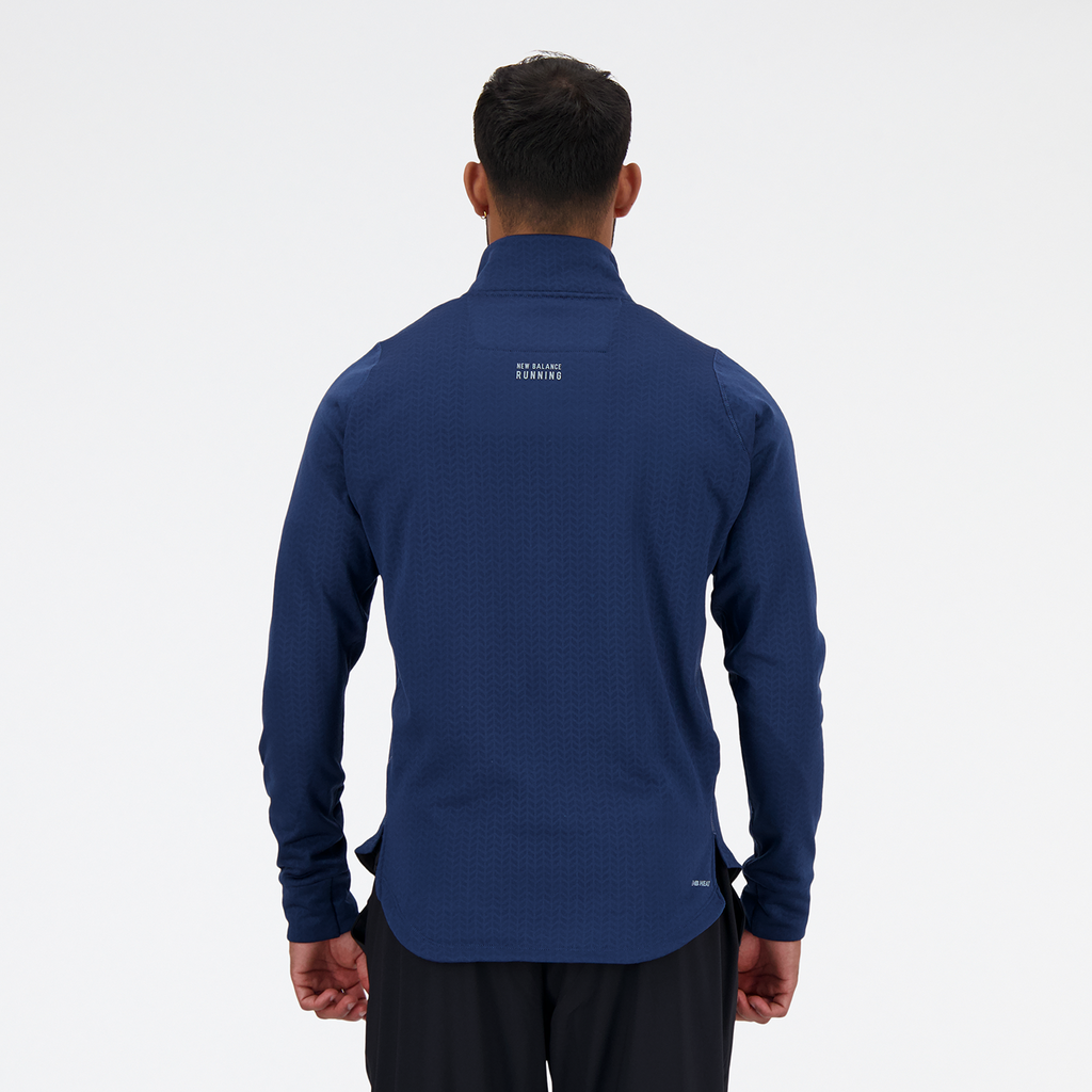 NB Heat Grid Half Zip nb navy model_bild_back_brandshop