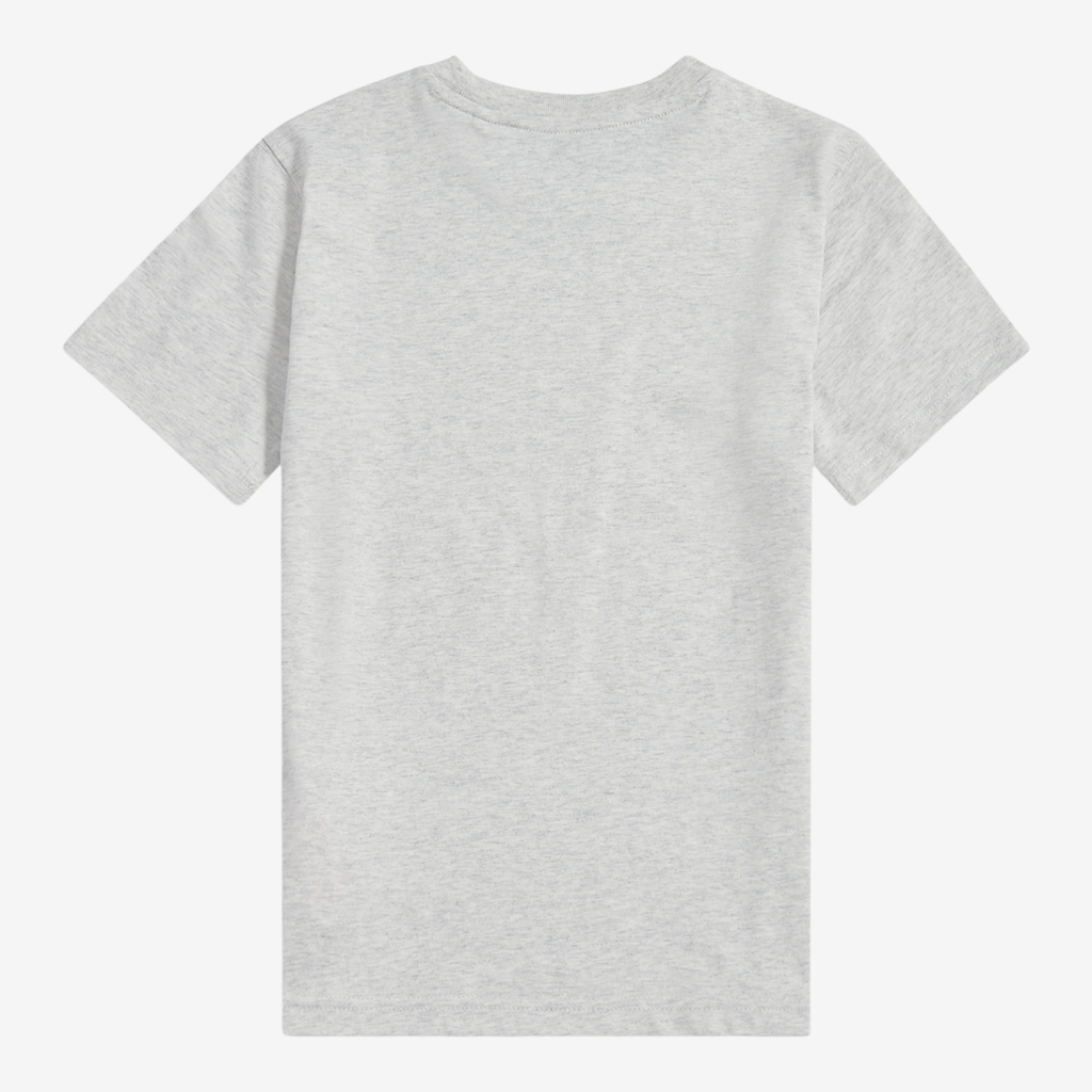 New Balance G NEW BALANCE JERSEY STACKED LOGO TEE in GRAU