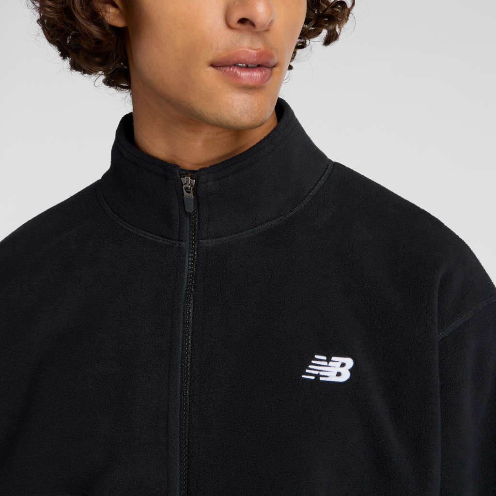 New Balance Polar Fleece Jacket in SCHWARZ