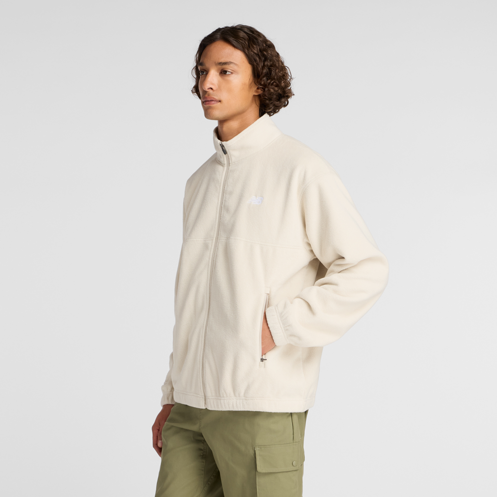New Balance Polar Fleece Jacket in BEIGE