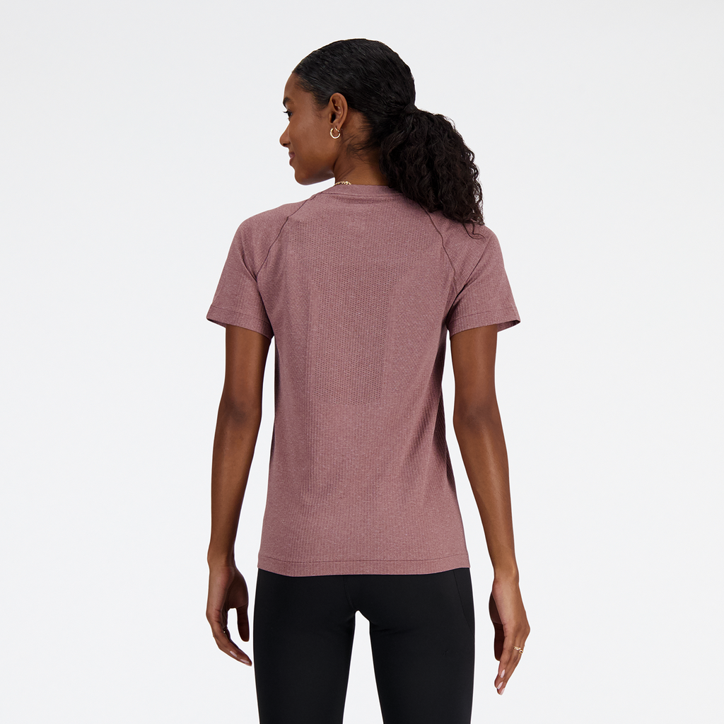 W Seamless T-Shirt licorice heather model_bild_back_brandshop