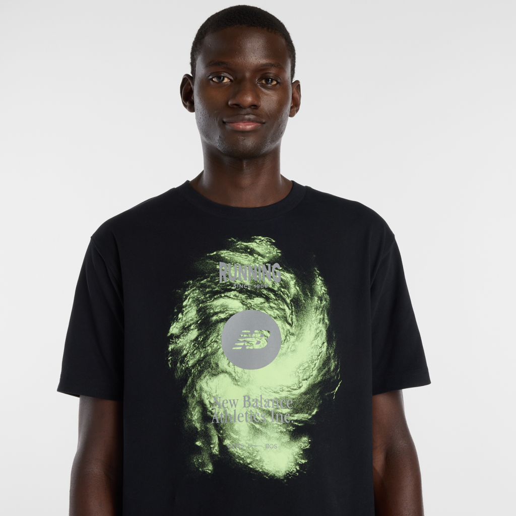 New Balance Vortex Performance T-Shirt in SCHWARZ