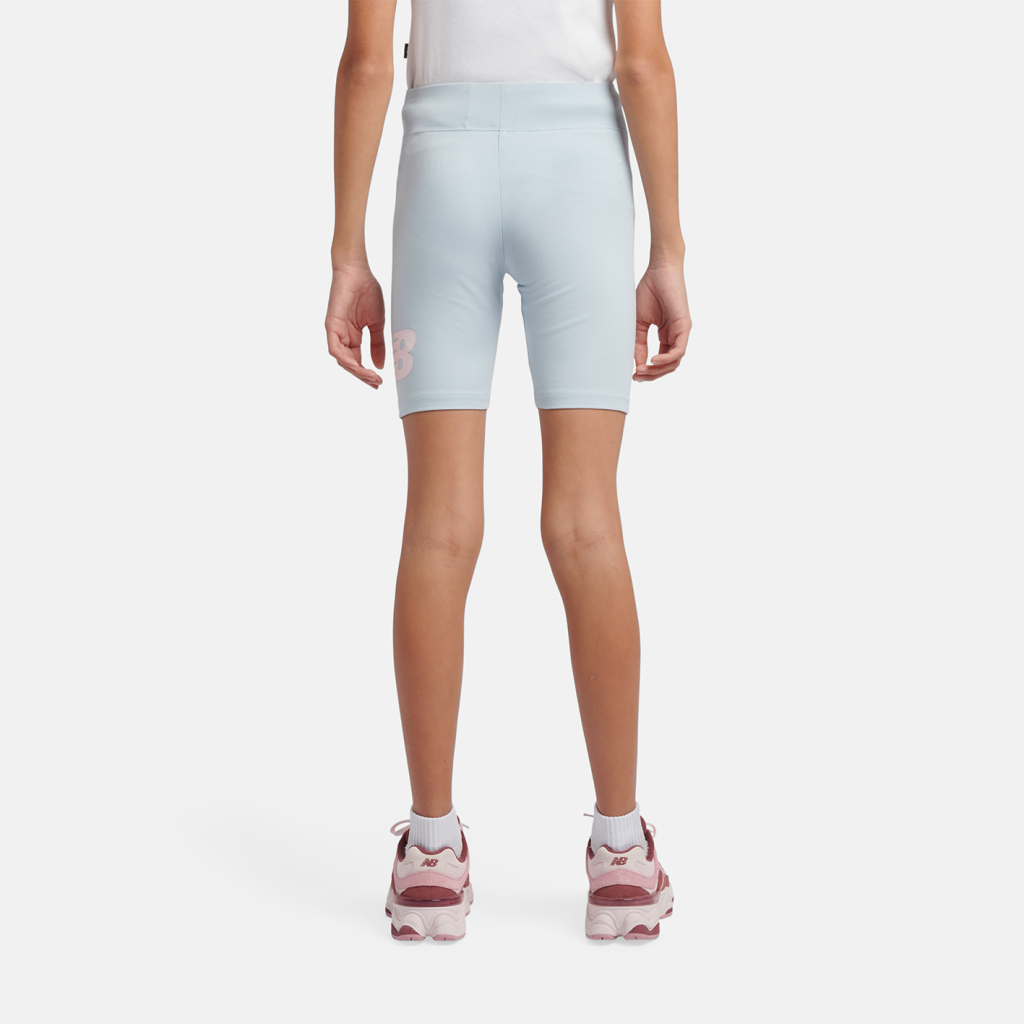 New Balance G Stacked Logo Cycle Short in BLAU