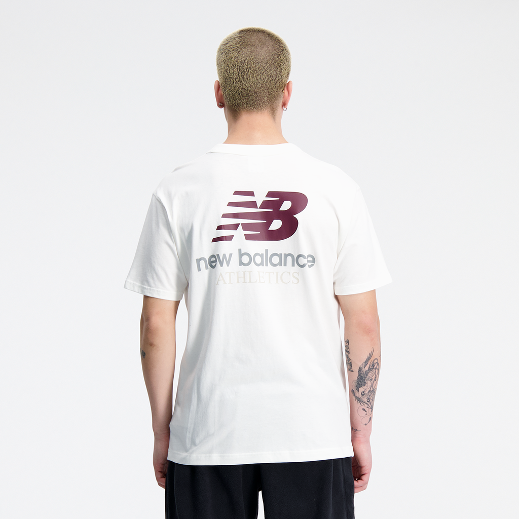 Athletics Remastered Graphic T-Shirt sea salt model_bild_back_brandshop