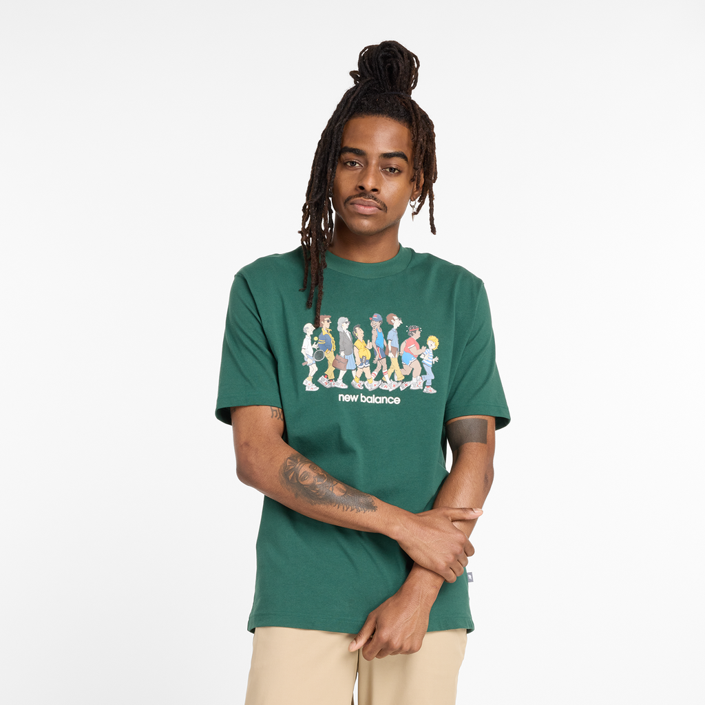 Athletics Relaxed Archive Walk T-Shirt nightwatch green Hauptbild_brandshop