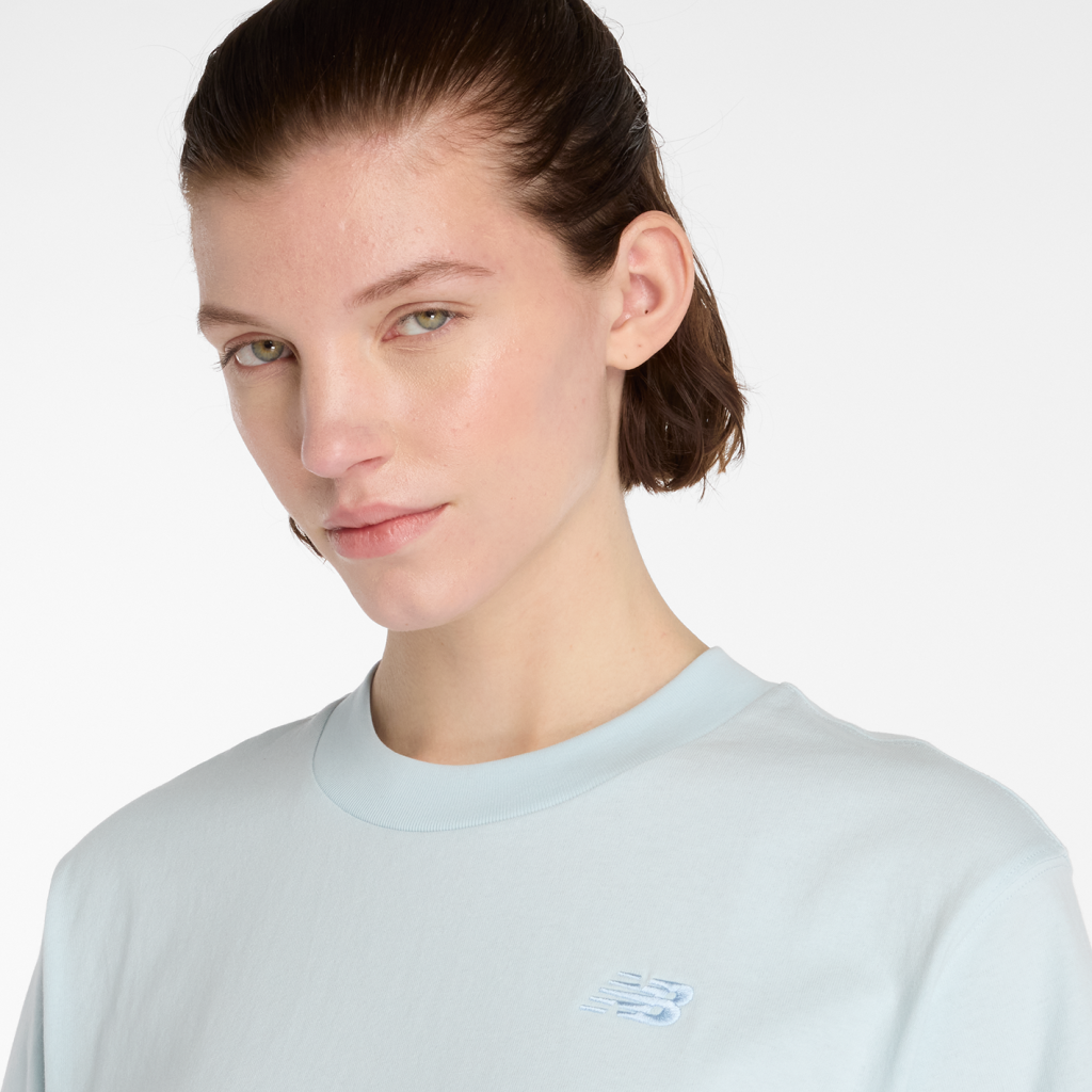 New Balance W NB Athletics Jersey T-Shirt in GRAU