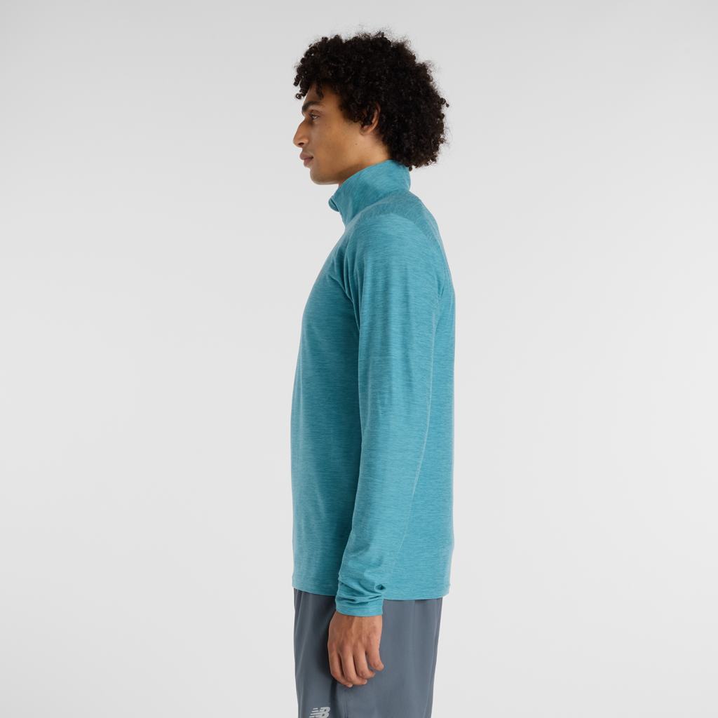 New Balance Space Dye 1/4 Zip in BLAU