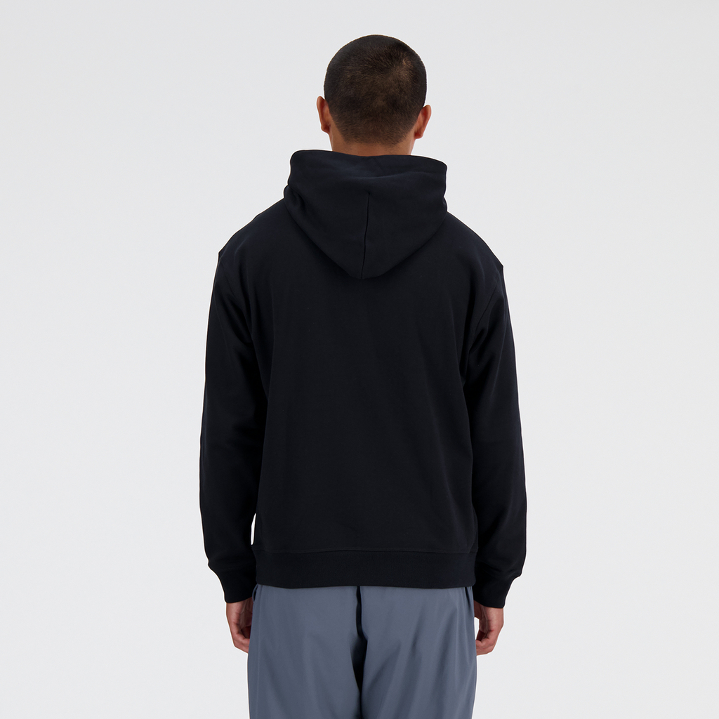 NB Athletics French Terry Hoodie black model_bild_back_brandshop