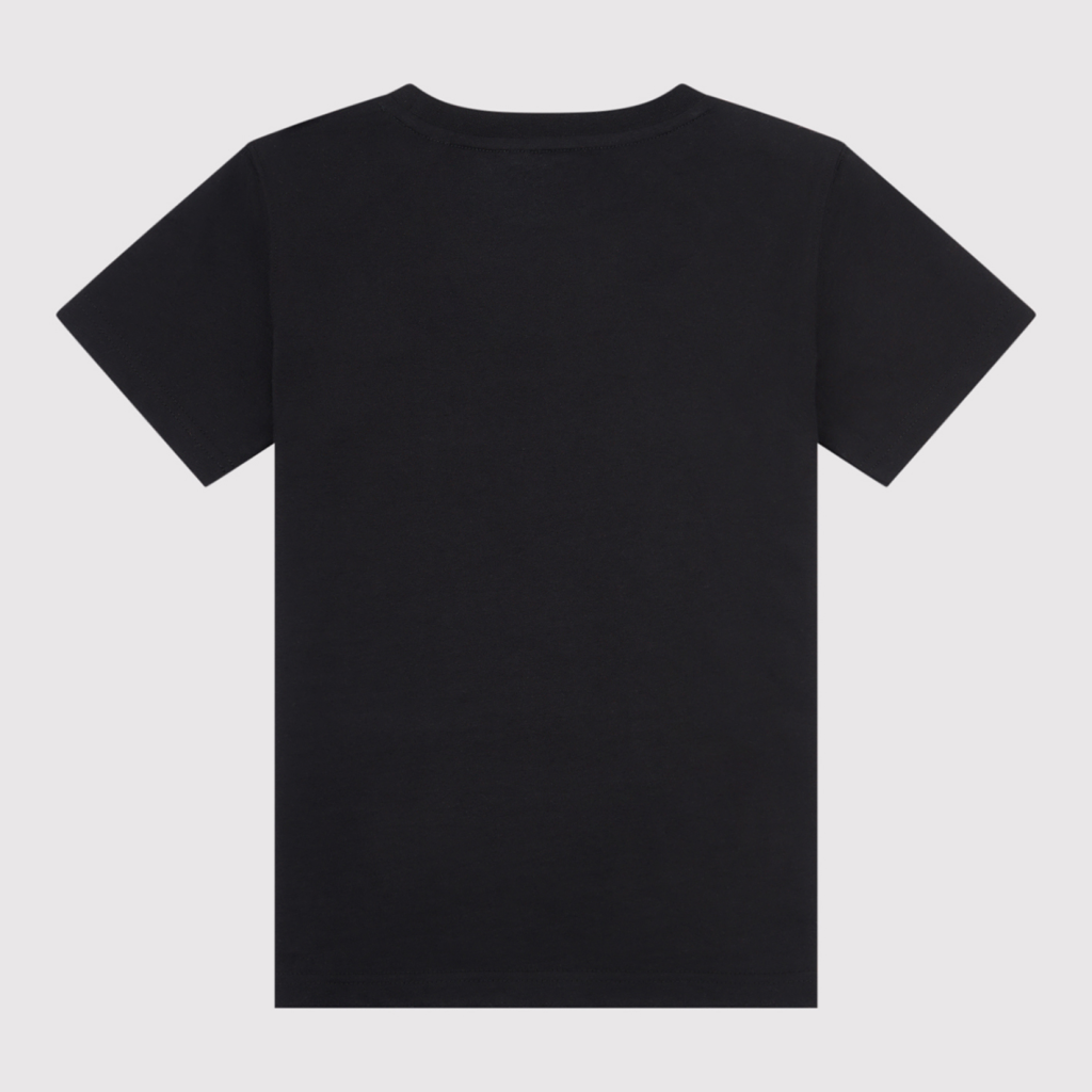 New Balance G NEW BALANCE JERSEY STACKED LOGO TEE in SCHWARZ