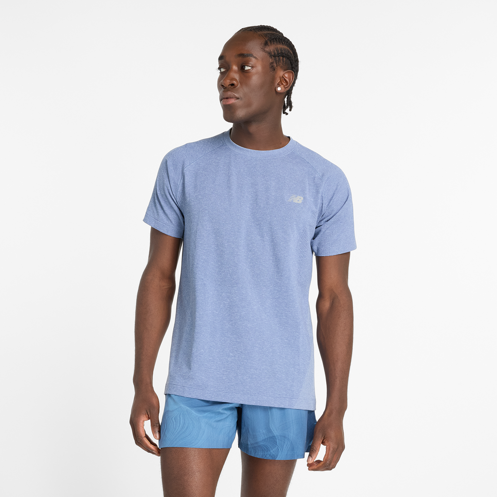 NB Athletics Seamless T-Shirt heron blue Hauptbild_brandshop