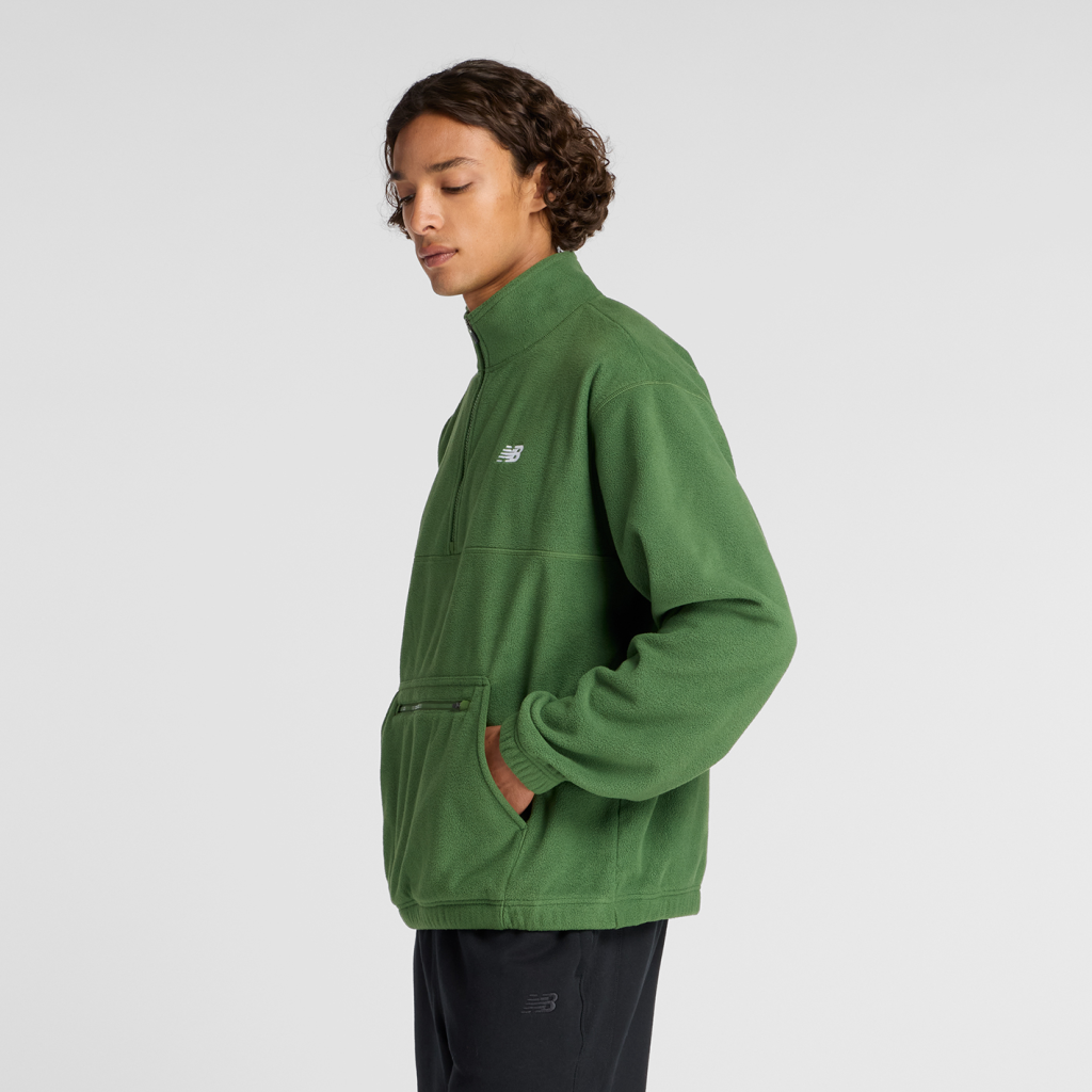New Balance Polar Fleece 1/2 Zip in GRÜN