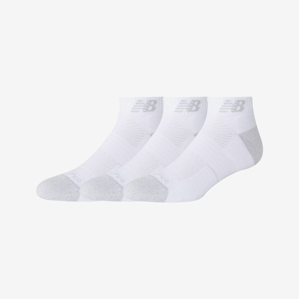 New Balance Active Low Cut Socks 3 Pack in WEISS