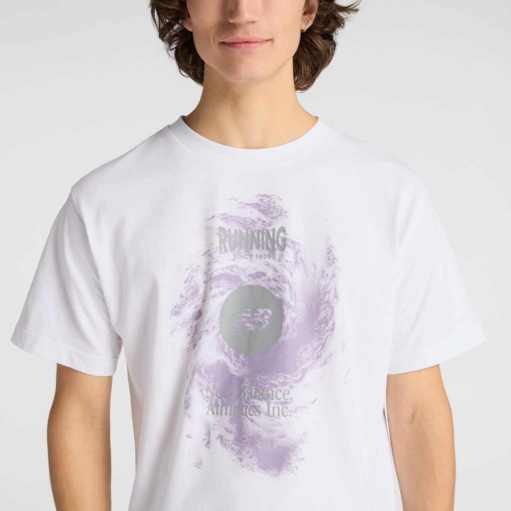 New Balance Vortex Performance T-Shirt in WEISS