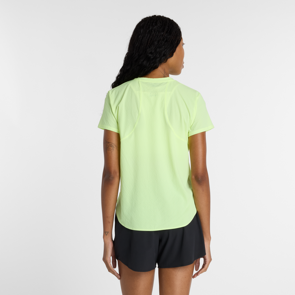 New Balance W Race Day Ultra Light T-Shirt in GELB