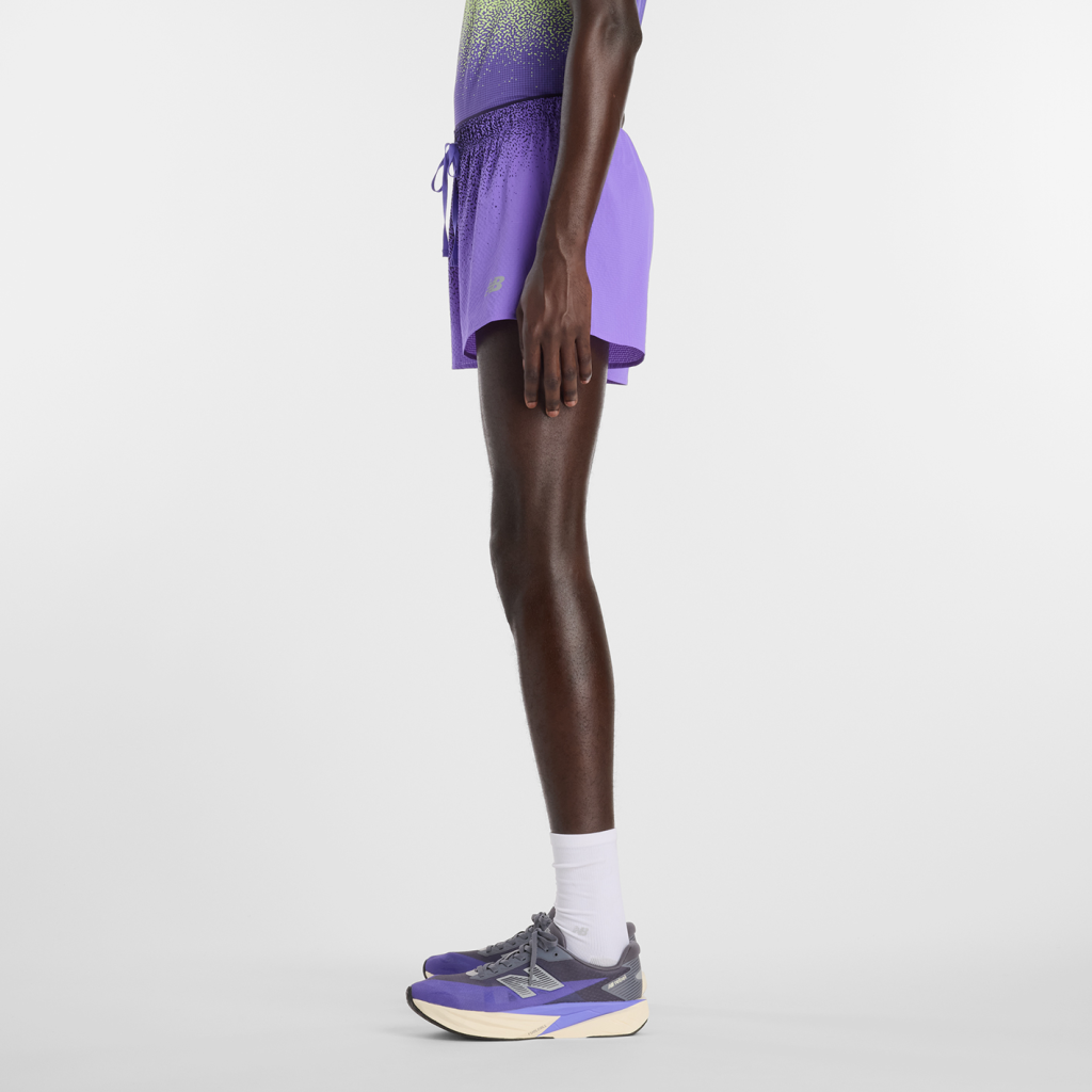 New Balance RC Ultra Light Printed Short 3" in VIOLETT