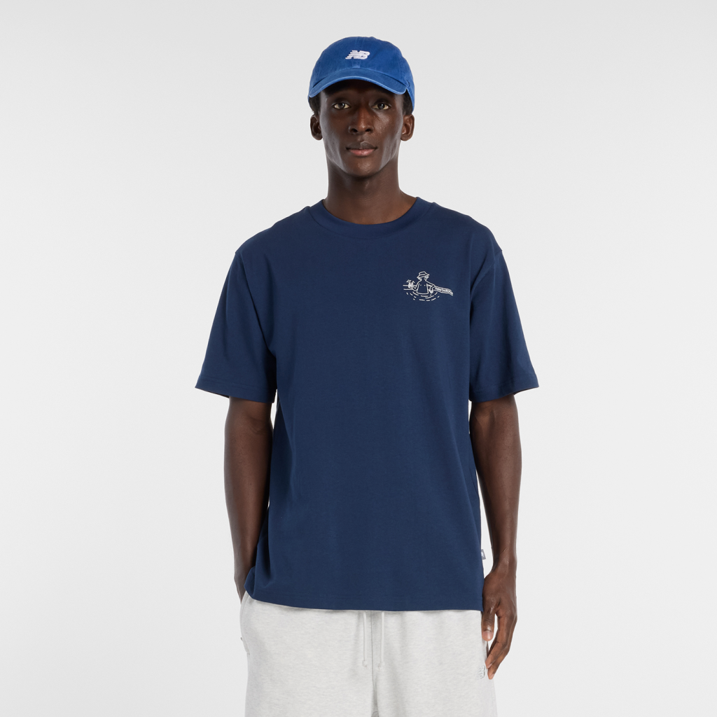 New Balance Fountain T-Shirt in BLAU