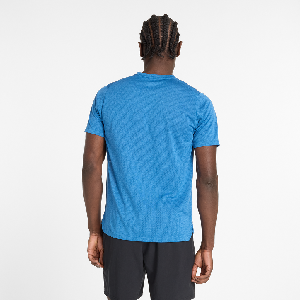 NB Athletics Run T-Shirt blue agate model_bild_back_brandshop