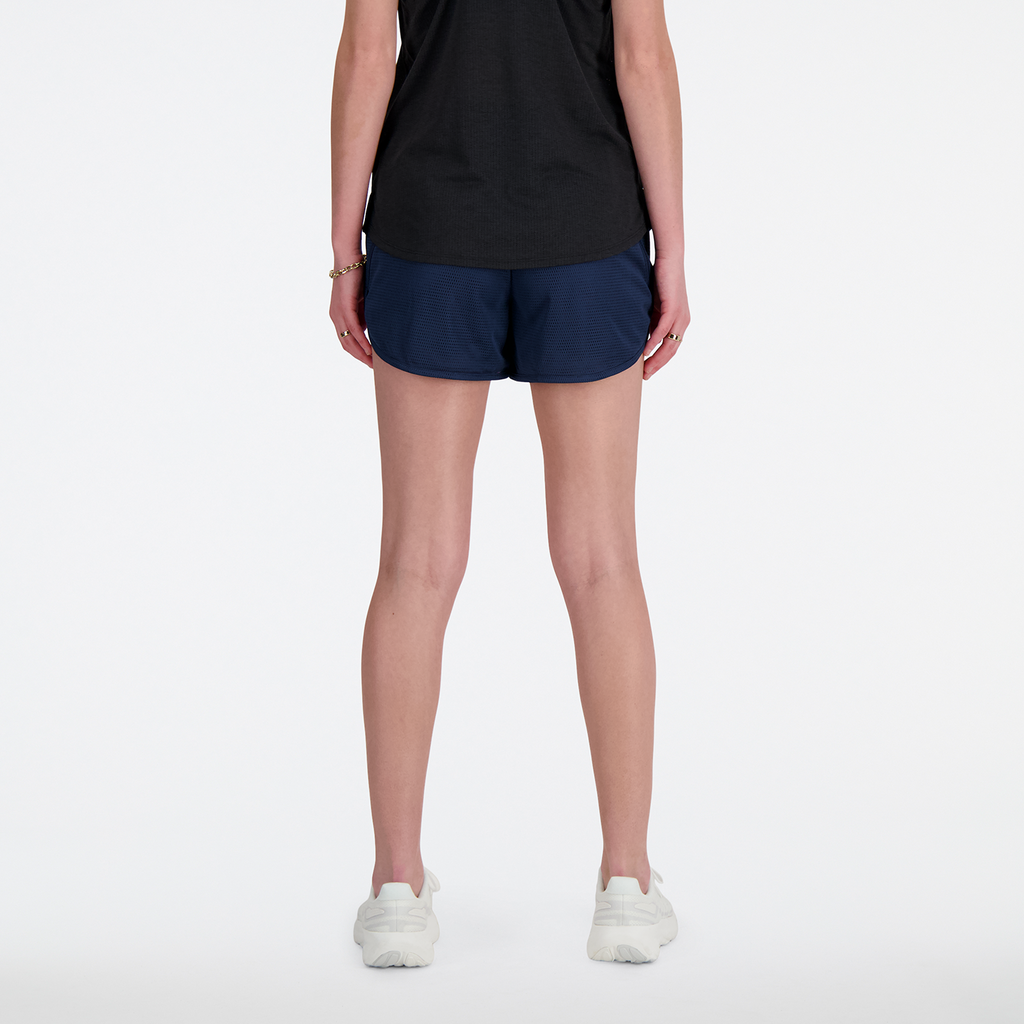 W NB Athletics Mesh Short nb navy model_bild_back_brandshop