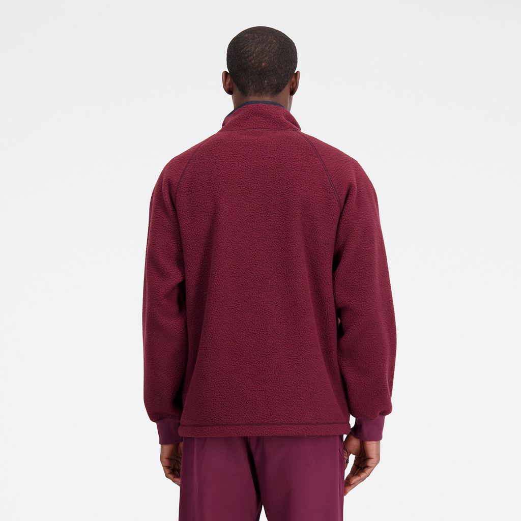 Athletics Polar Fleece Full Zip nb burgundy model_bild_back_brandshop