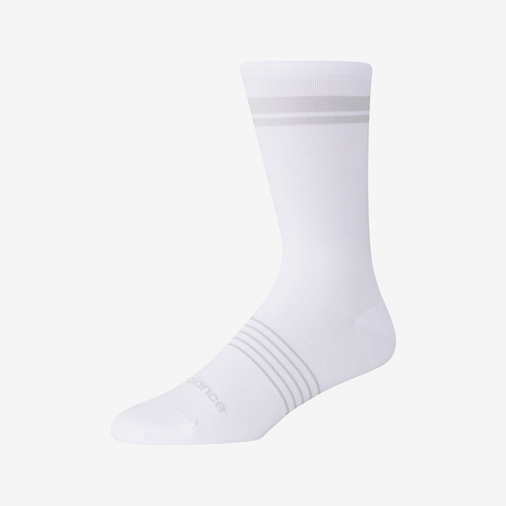 New Balance Pro Run Crew Socks 1 Pair in WEISS