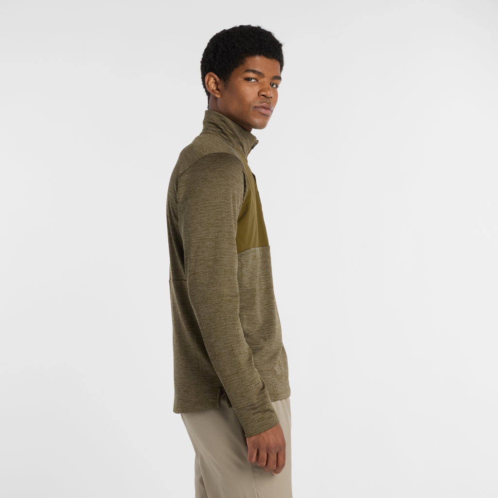 New Balance Athletics Heat Grid 1/2 Zip in BRAUN