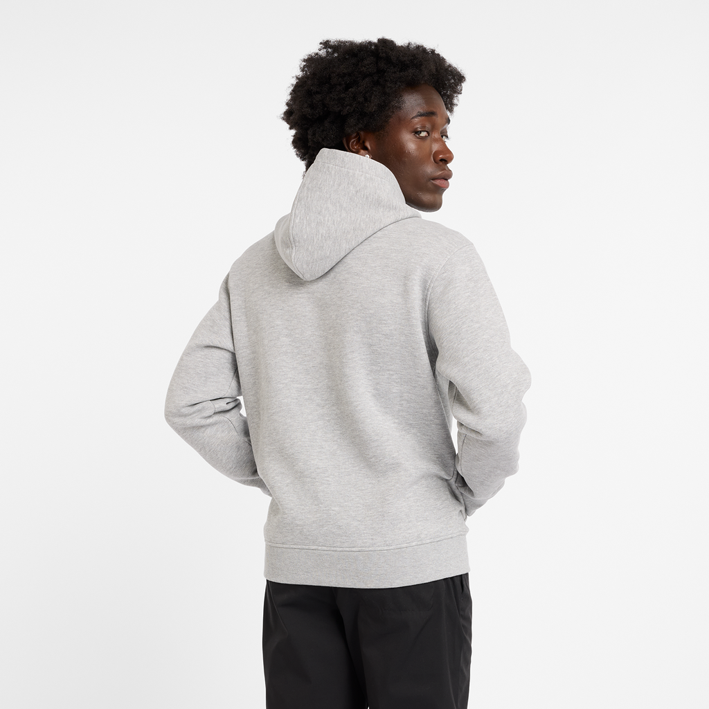 Sport Core Brushed Hoodie athletic grey model_bild_back_brandshop