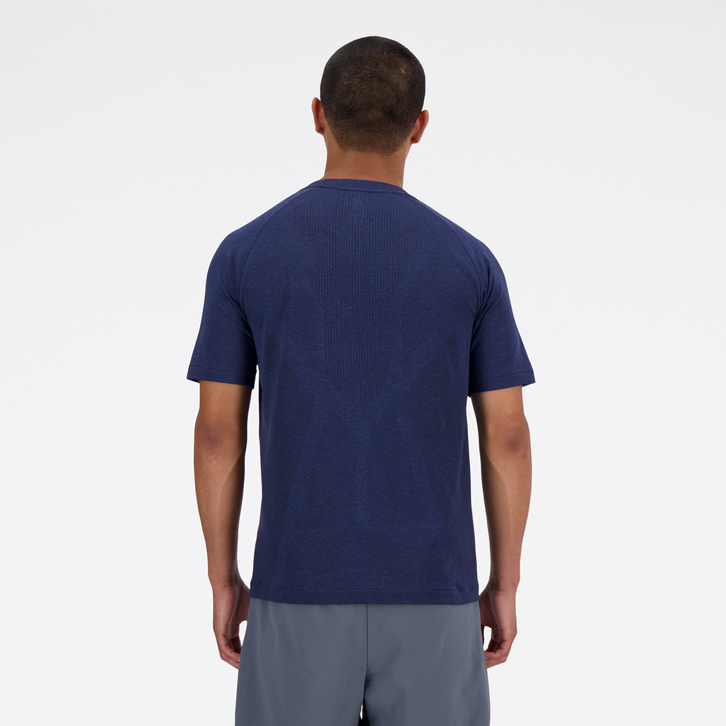 NB Athletics Seamless T-Shirt nb navy model_bild_back_brandshop