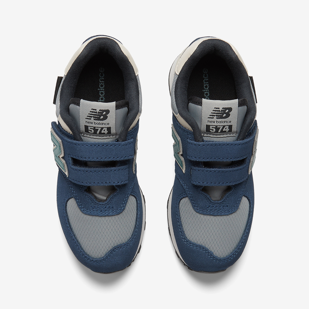 New balance leder kinder navy on sale