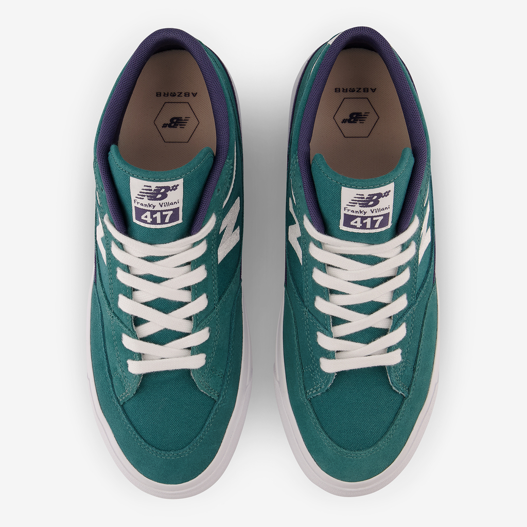 U 417 Franky Villani Skateboardschuhe teal schuh_bild_oben_brandshop