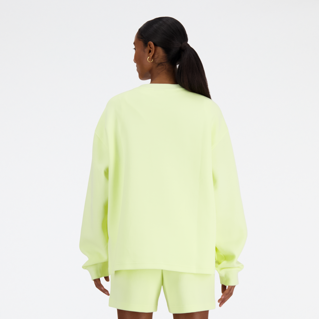 W Hyper Density Triple Knit Crew limelight model_bild_back_brandshop