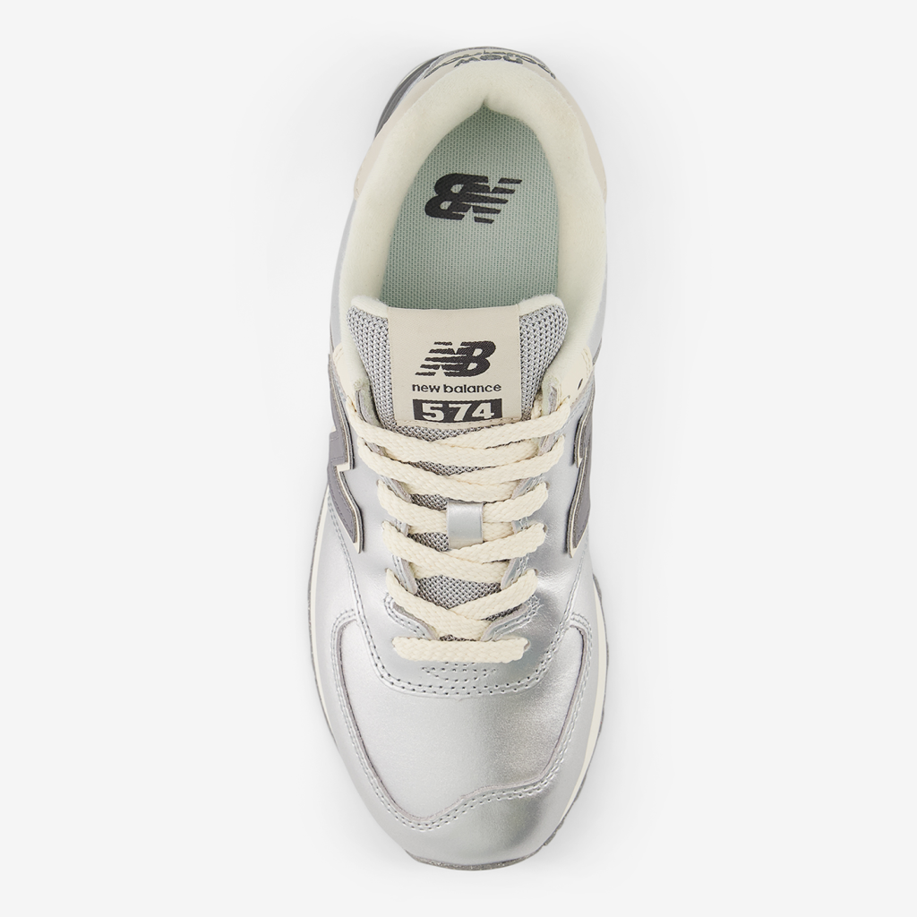 New Balance W 574 Metallics Freizeitschuhe in GRAU