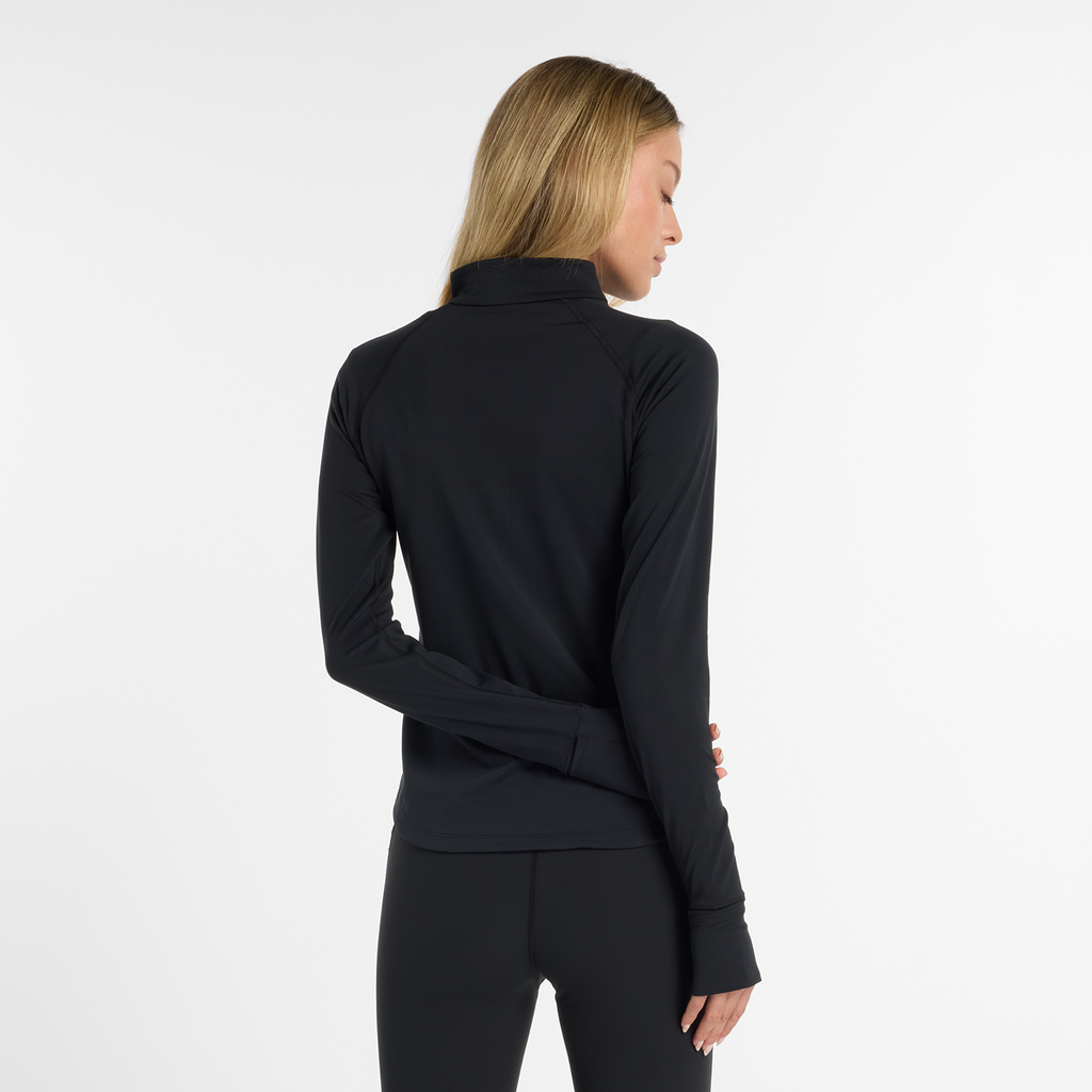 New Balance NB Harmony Half Zip in SCHWARZ