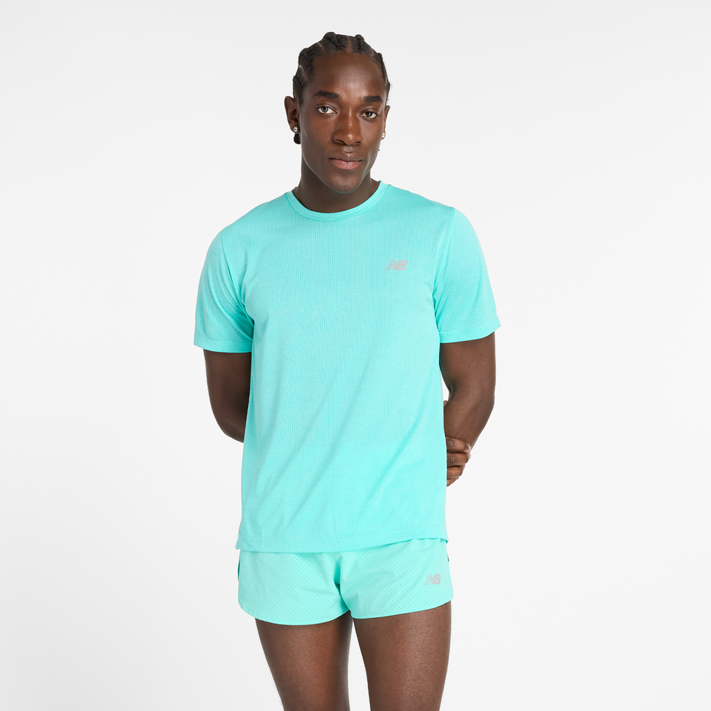 NB Athletics Run T-Shirt cyber jade Hauptbild_brandshop